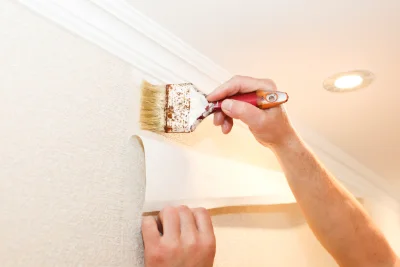 Pose de papier peint à Sames — revêtements muraux et toiles de verre